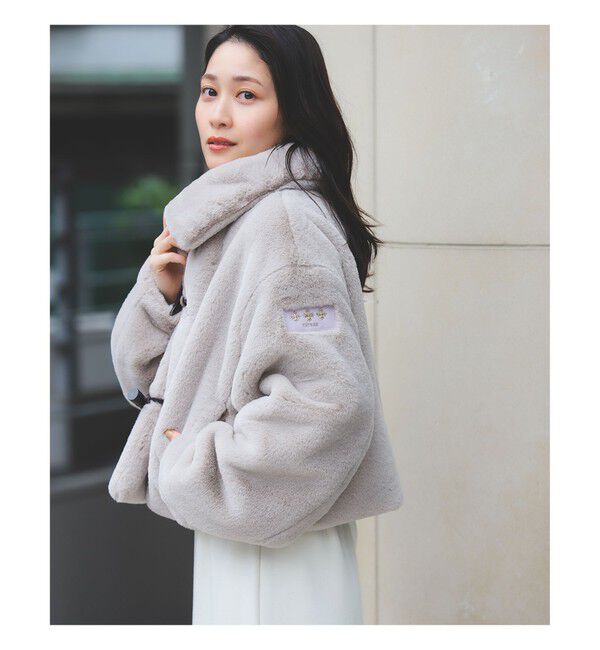 Demi-Luxe BEAMS 「TATRAS / PARTANNA フリース ブルゾン」|ブルゾン・スタジャン|LIGHT.GREY