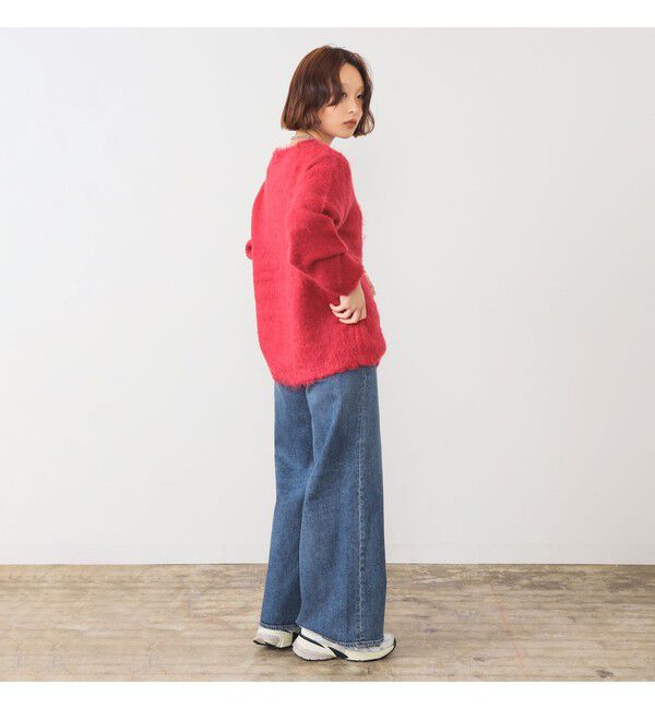 Ray BEAMS 「ヘアリー シャギー Vネック カーディガン」|カーディガン|