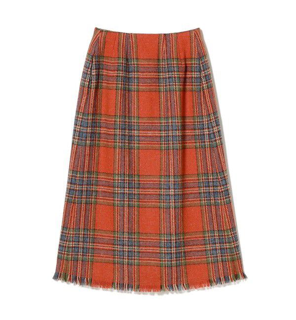 BEAMSBOY「ハリスツイード フリンジ スカート」|スカート|