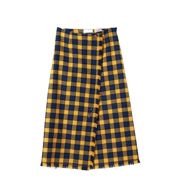 BEAMSBOY「ハリスツイード フリンジ スカート」|スカート|