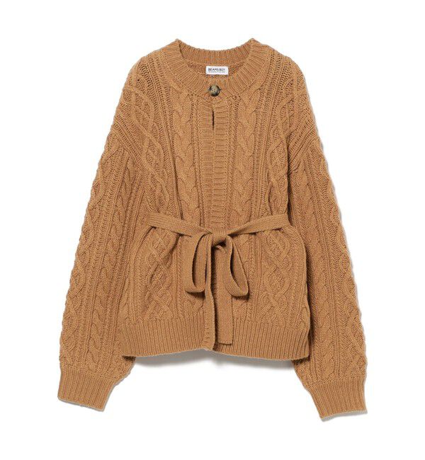 BEAMSBOY「3ゲージ 2トーン アラン カーディガン」|ニット・セーター|