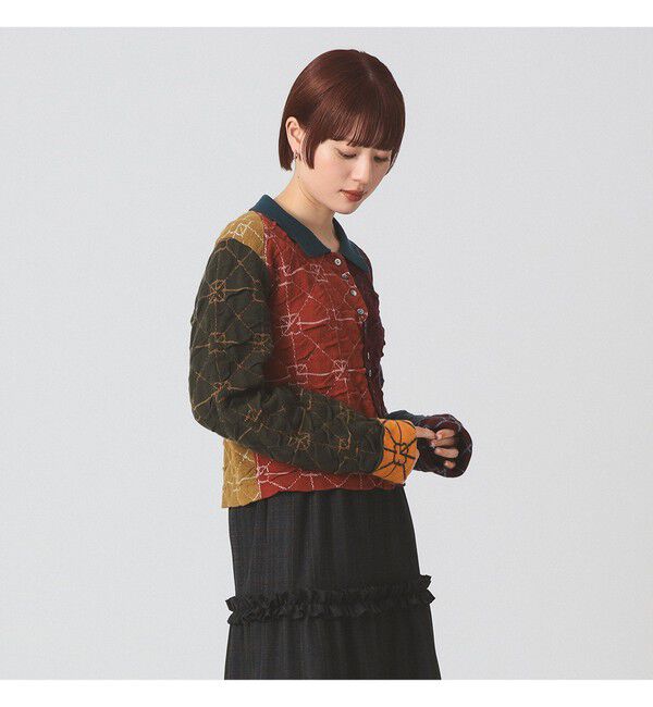 Ray BEAMS 「【別注】YanYan / June collared cardigan」|カーディガン|