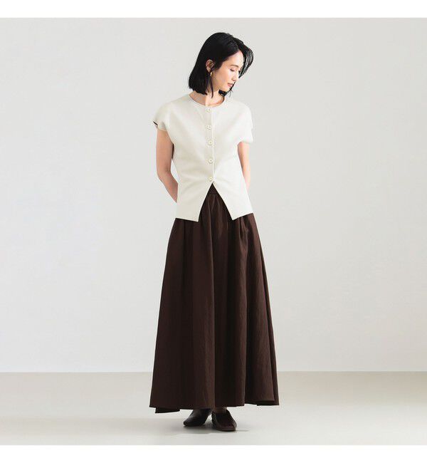 Demi-Luxe BEAMS 「ポプリン ギャザースカート」|スカート|