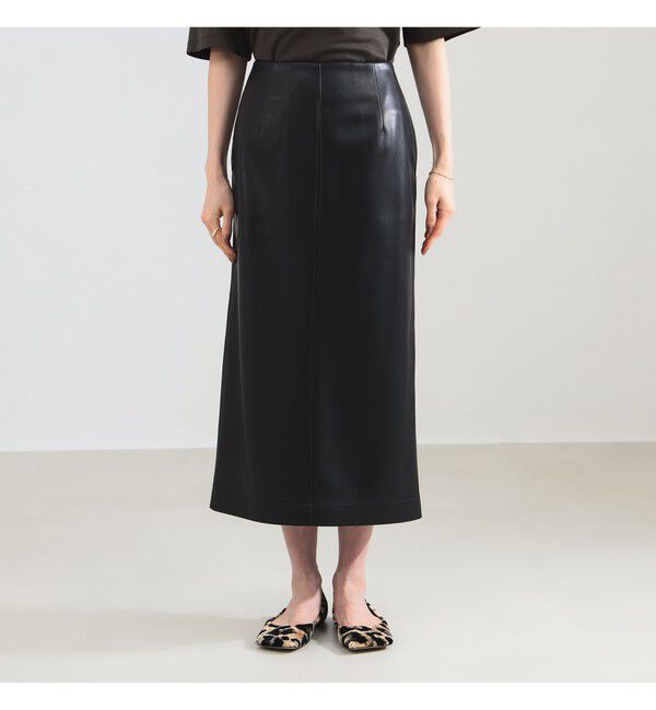 Demi-Luxe BEAMS 「フェイクレザー セミタイトスカート」|スカート|