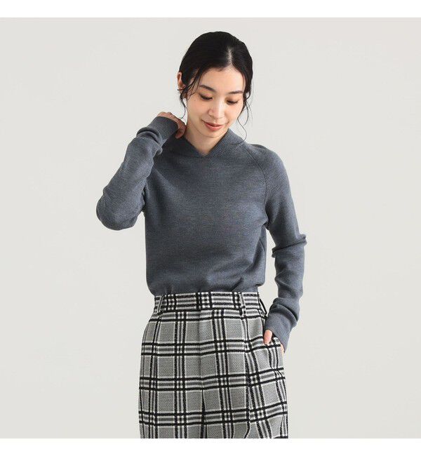 Demi-Luxe BEAMS 「AK+1 / MA-1 リブカラー プルオーバー」|ニット・セーター|