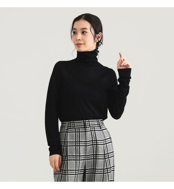 Demi-Luxe BEAMS 「AK+1 / 18ゲージ ハイネック プルオーバー」|ニット・セーター|