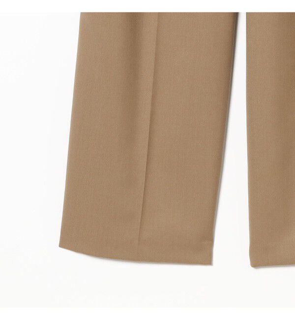 Demi-Luxe BEAMS 「ポリエステル ウール 2ループ ワイドパンツ」|チノ|