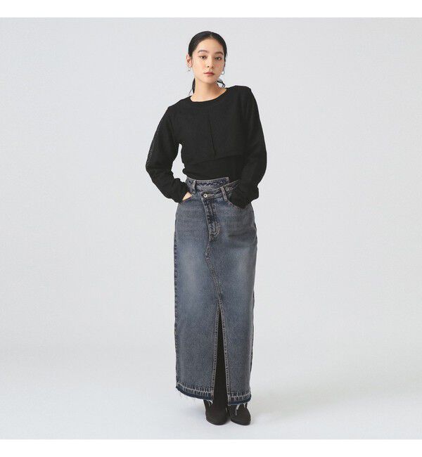 Ray BEAMS 「レース編み レイヤード プルオーバー」|ニット・セーター|