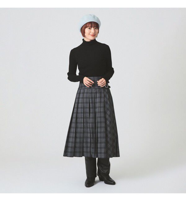 Ray BEAMS 「チェック キルト ミディスカート」|スカート|