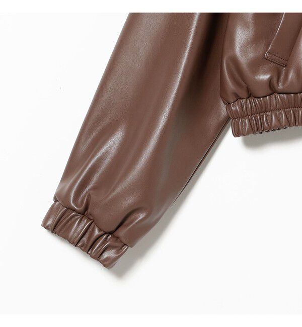 Ray BEAMS 「フェイクレザー ジップ ブルゾン」|ブルゾン・スタジャン|