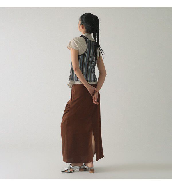 Ray BEAMS 「マルチストライプ ニット キャミソール」|キャミソール|