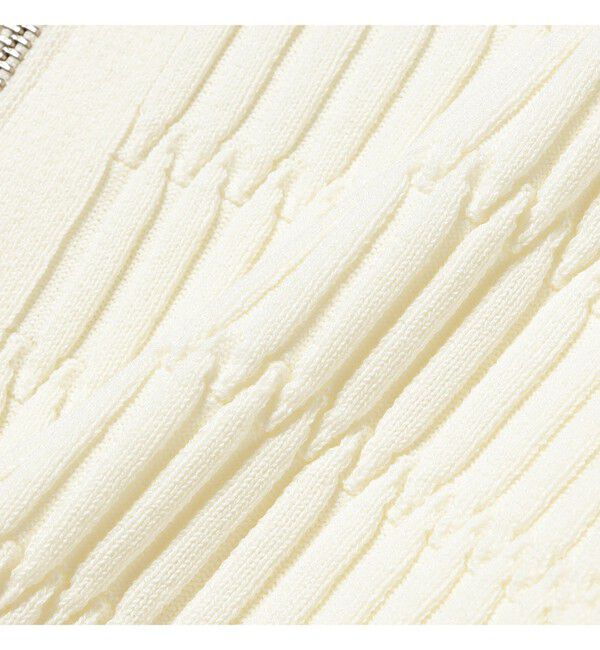 Ray BEAMS 「リブ ジップ ポロ カーディガン」|カーディガン|