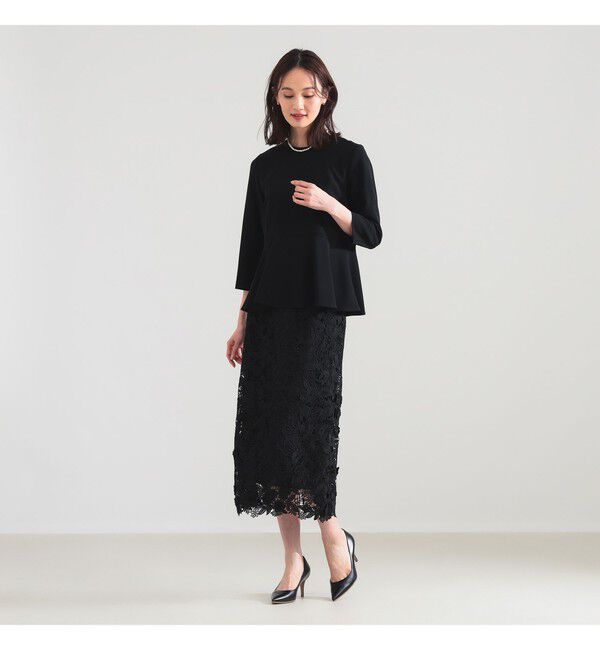 Demi-Luxe BEAMS 「トリアセ ペプラム ブラウス＊」|シャツ・ブラウス|