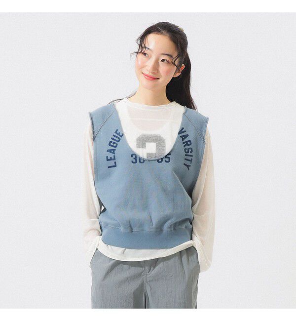 BEAMSBOY「カットオフ スウェット ベスト」|ベスト・ジレ|