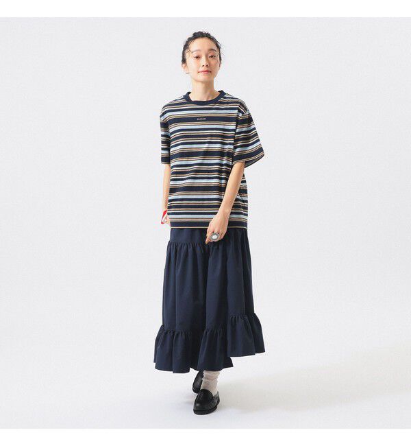 BEAMSBOY「エンブロイダリー マルチボーダー ショートスリーブ Tシャツ」|Tシャツ・カットソー|