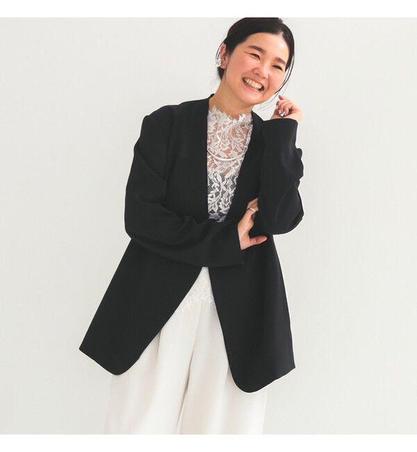 Demi-Luxe BEAMS 「ドライカルゼ ベルテッド ジャケット」|ダッフルコート|