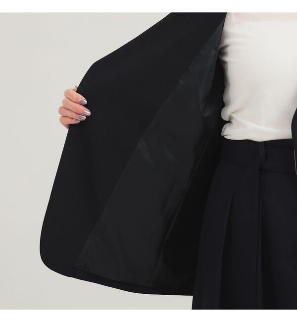 Demi-Luxe BEAMS 「ドライカルゼ ベルテッド ジャケット」|ダッフルコート|