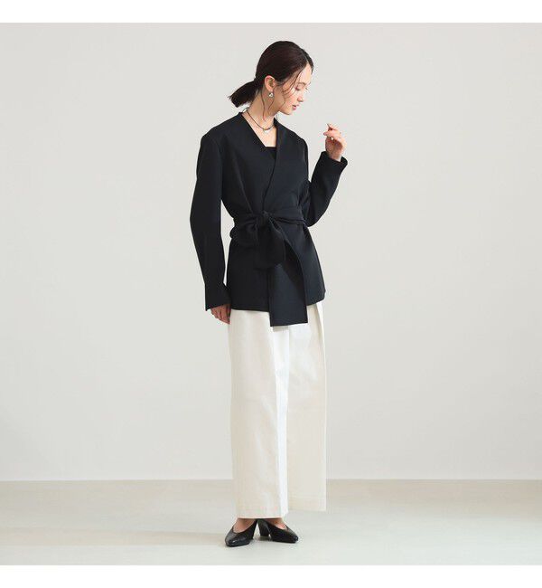 Demi-Luxe BEAMS 「ドライカルゼ ベルテッド ジャケット」|ダッフルコート|