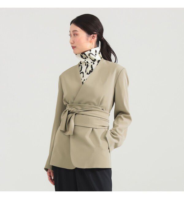 Demi-Luxe BEAMS 「ドライカルゼ ベルテッド ジャケット」|ダッフルコート|