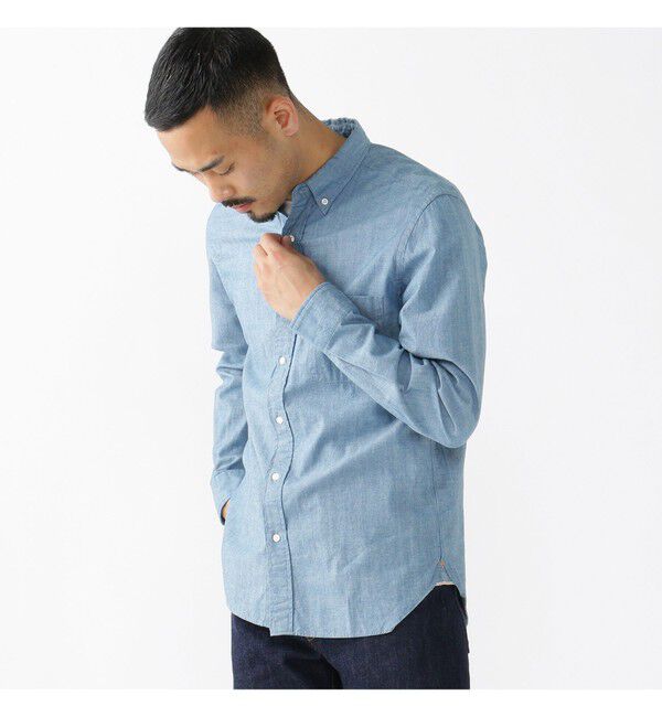 BEAMS PLUS「BEAMS PLUS / シャンブレー ボタンダウン シャツ」|シャツ・ブラウス|