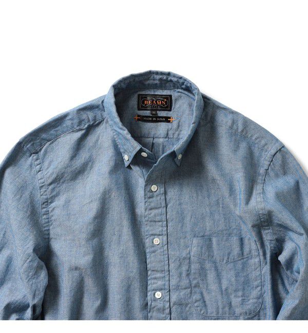 BEAMS PLUS「BEAMS PLUS / シャンブレー ボタンダウン シャツ」|シャツ・ブラウス|