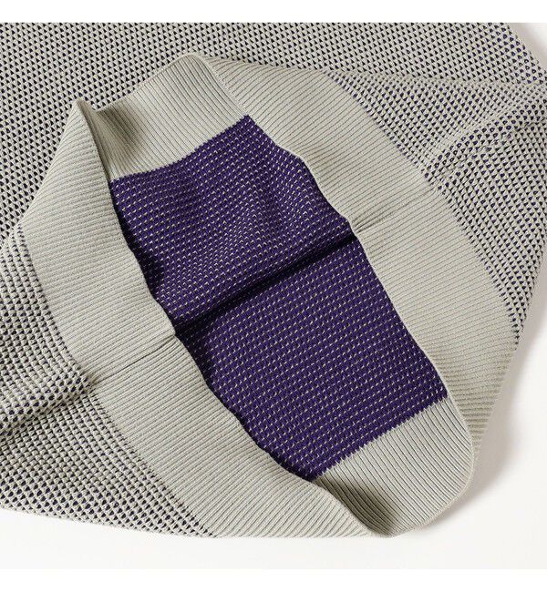 BEAMS「12ゲージ リブ ワッフル クルーネック ニット」|ニット・セーター|