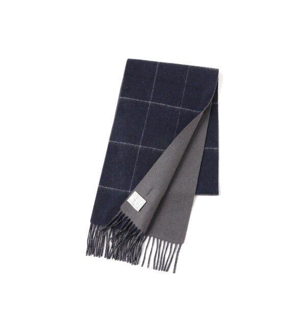 BEAMS「カシミヤ ウィンドウペンチェック マフラー」|マフラー|