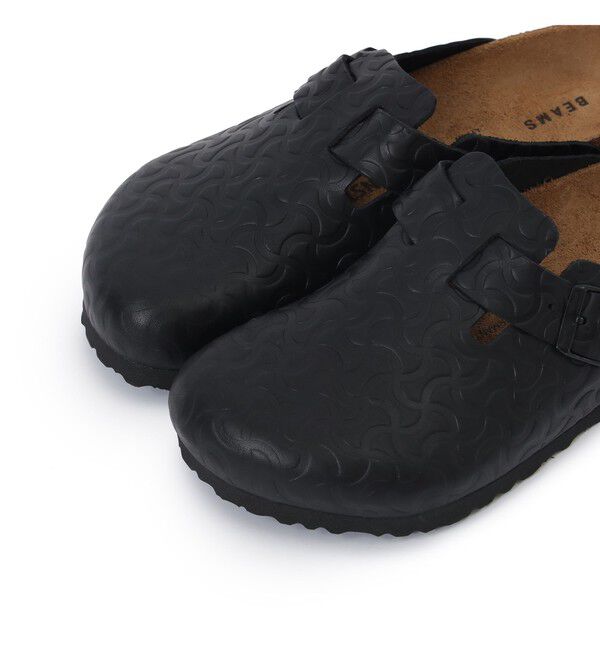 BEAMS「【別注】BIRKENSTOCK / BOSTON &ldquo;BONE PATTERN&rdquo; Smooth BLACK」|サンダル|