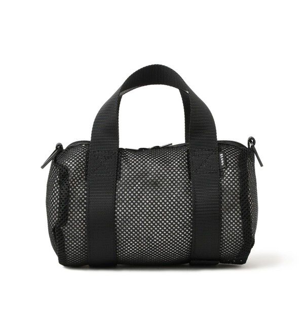 BEAMS「メッシュ ボストンバッグ」|リュック|BLACK