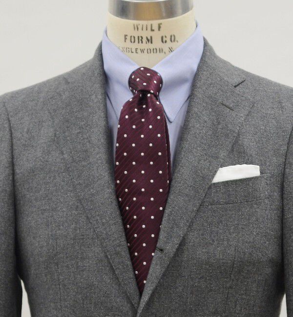 SHIPS「SHIPS: サテン ドビー ドット ネクタイ」|ネクタイ・蝶ネクタイ|ワイン