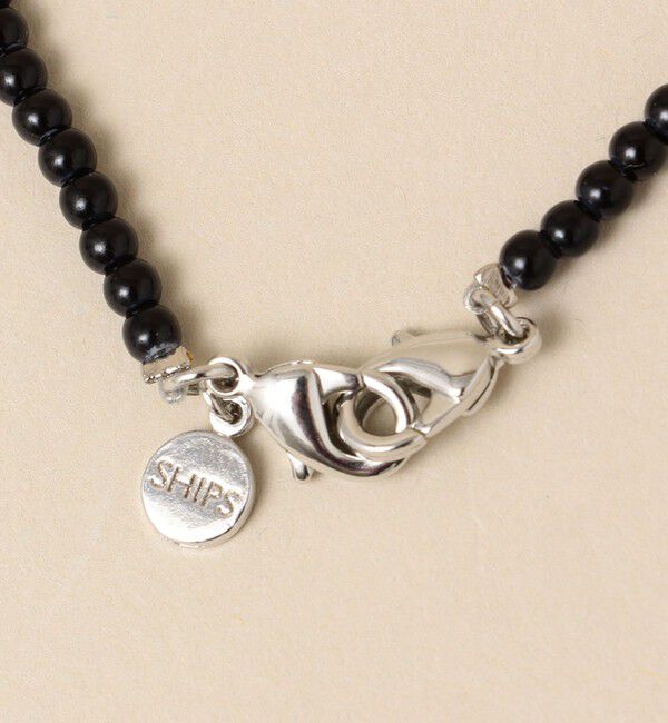 SHIPS「【WEB限定】SHIPS: 2WAY マスク ビーズ ストラップ」|アンクレット|