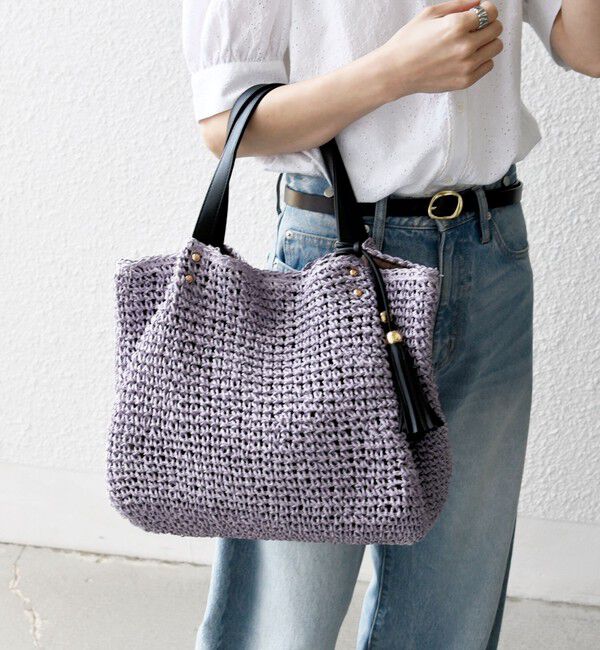 SHIPS any「《一部追加予約》【WEB限定】SHIPS any: コマアミ トート」|トートバッグ|ラベンダー