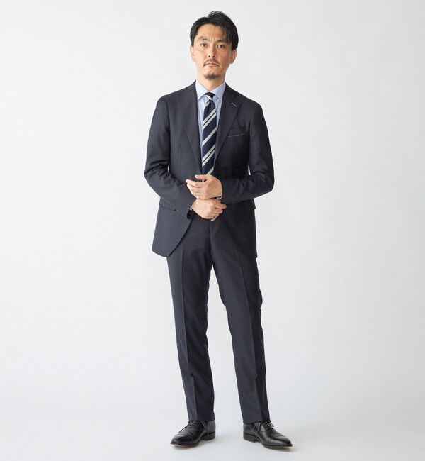 SHIPS「SHIPS: LORO PIANA FABRIC  オーストラリス 無地 S3B スーツ」|スーツ|ネイビー