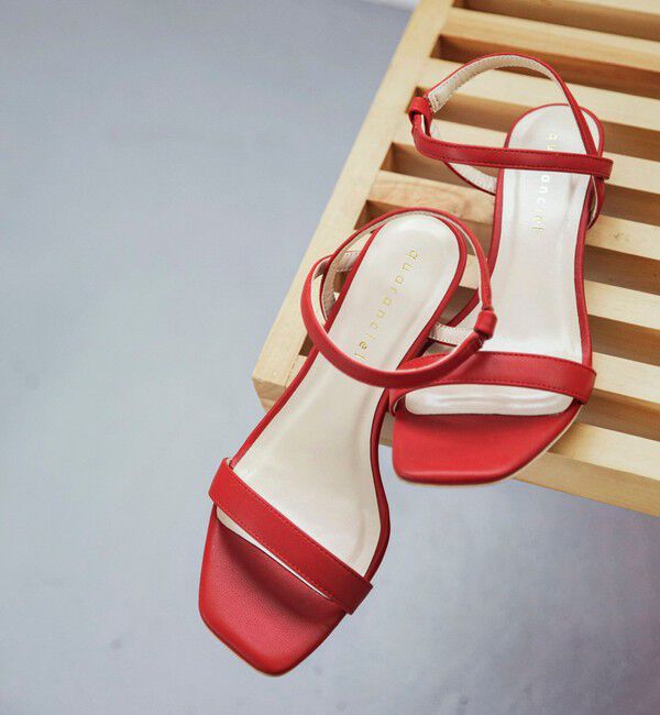 quaranciel「quaranciel: ストラップ ヒール サンダル」|サンダル|