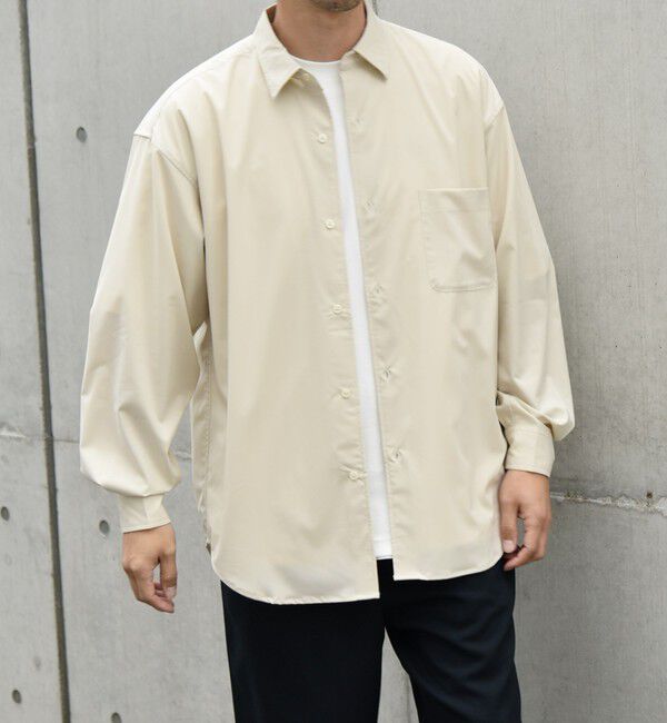 SHIPS any「SHIPS any: バンブー レーヨン バルーンスリーブ ドレープ オーバー シャツ ［BRIOS］◇」|シャツ・ブラウス|