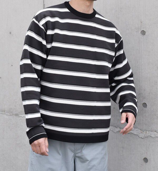 SHIPS any「SHIPS any: 〈手洗い可能・軽量〉 スポンディッシュ クルーネック ニット◇」|ニット・セーター|ダークグレー