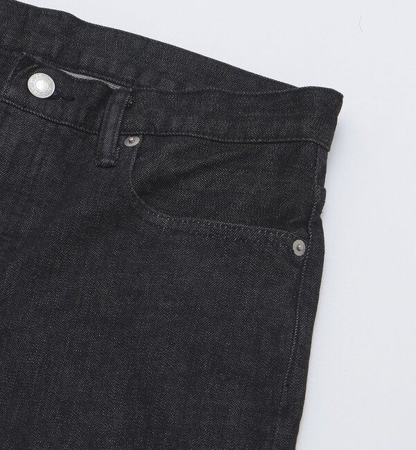 SHIPS「SHIPS: オイカワデニム 5ポケット テーパード デニムパンツ 24SS 〈ブラック〉」|チノ|