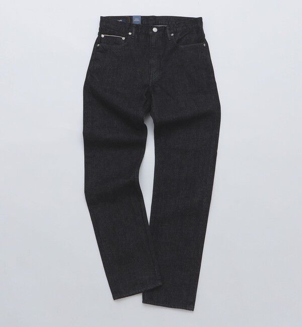 SHIPS「SHIPS: オイカワデニム 5ポケット テーパード デニムパンツ 24SS 〈ブラック〉」|チノ|