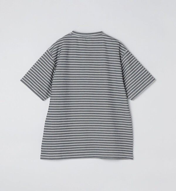 SHIPS「【WEB限定】SHIPS: ワンポイント ロゴ バーズアイ ヘンリーネック Tシャツ 24SS」|Tシャツ・カットソー|