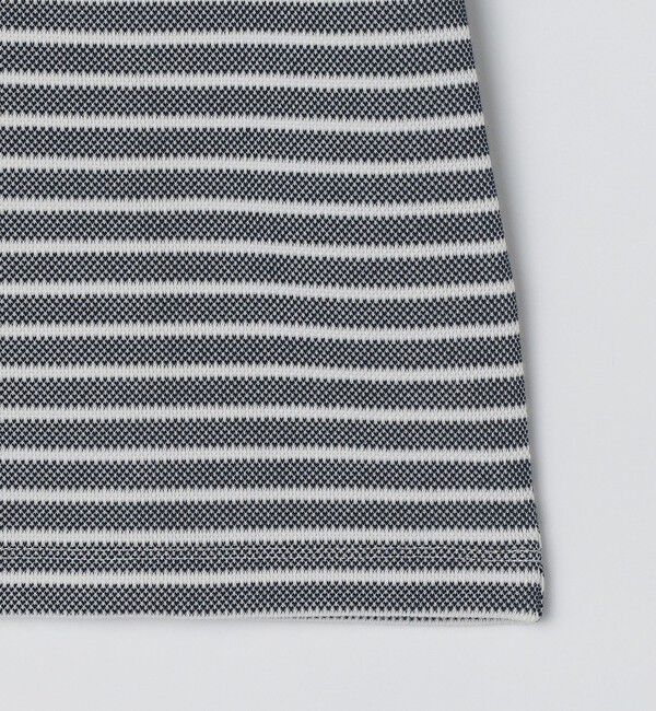 SHIPS「【WEB限定】SHIPS: ワンポイント ロゴ バーズアイ ヘンリーネック Tシャツ 24SS」|Tシャツ・カットソー|