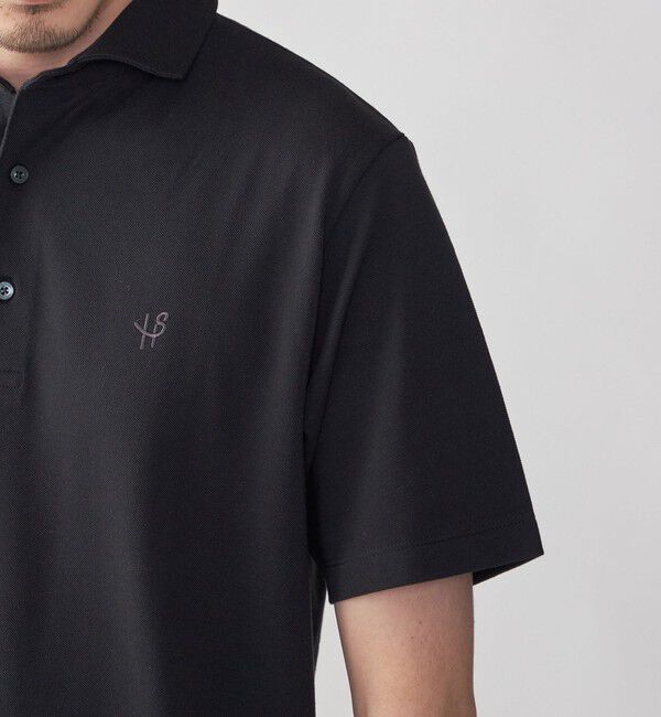 SHIPS「【WEB限定】SHIPS:〈吸水速乾〉ドライピケ ワンポイント ロゴ ワイドカラー ポロシャツ」|ポロシャツ|