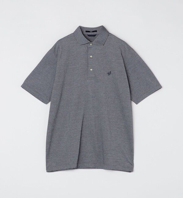 SHIPS「【WEB限定】SHIPS:〈吸水速乾〉ドライピケ ワンポイント ロゴ ワイドカラー ポロシャツ」|ポロシャツ|