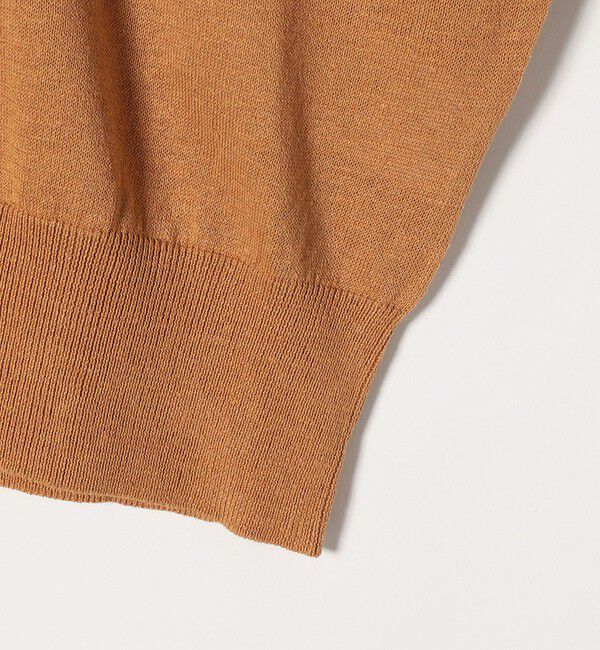 SHIPS any「SHIPS any:〈手洗い可能〉リネン ミックス ワイド パフ クルーネック シアー カーディガン」|カーディガン|