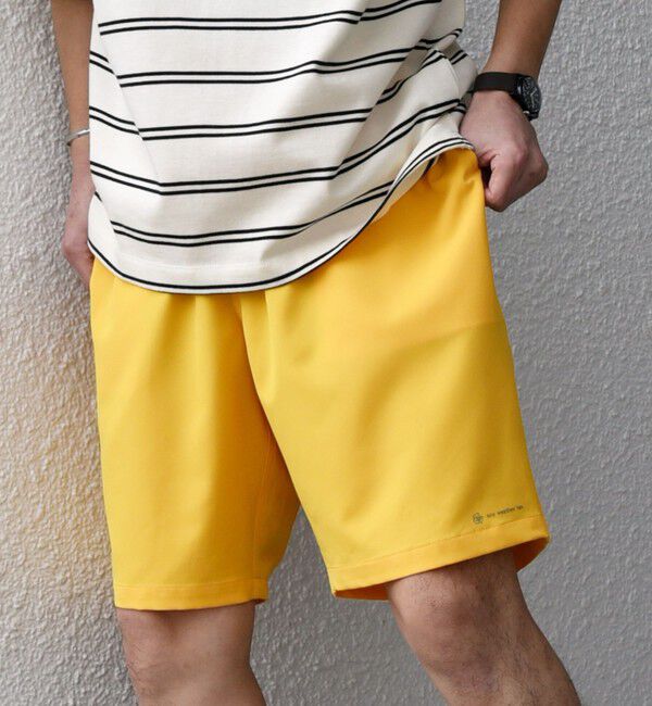 SHIPS any「SHIPS any:〈洗濯機可能/撥水〉4WAYストレッチ ロゴ カラー イージー ショーツ◇」|その他|イエロー系