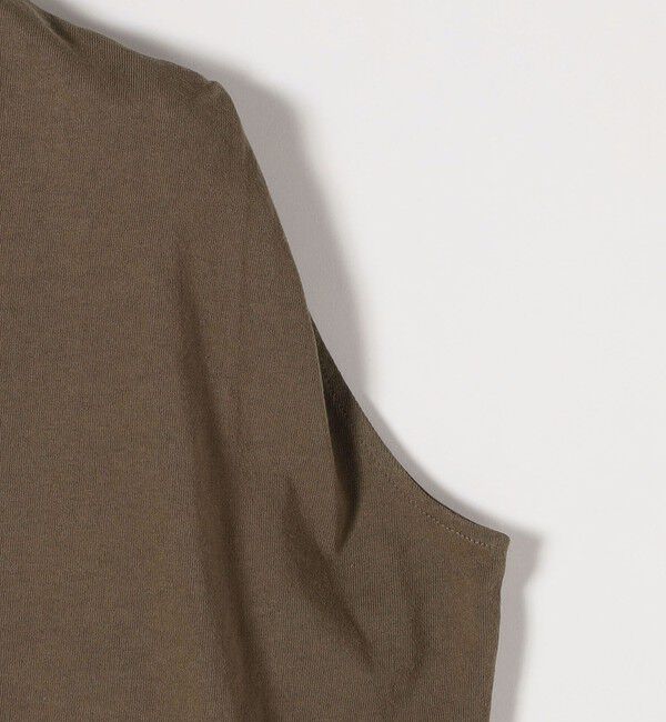 SHIPS any「《一部追加予約》SHIPS any:〈抗菌防臭/洗濯機可能〉USAコットン ラウンドヘム ノースリーブ TEE」|Tシャツ・カットソー|