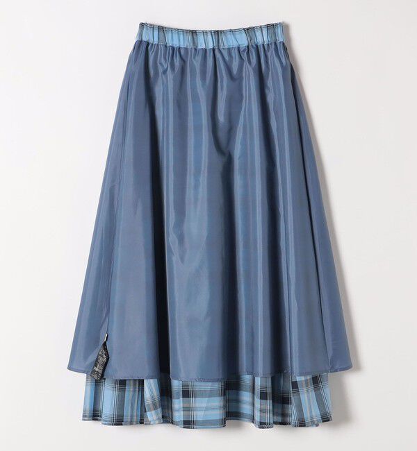 SHIPS any「SHIPS any:〈洗濯機可能〉ペール チェック ギャザー フレア スカート」|スカート|