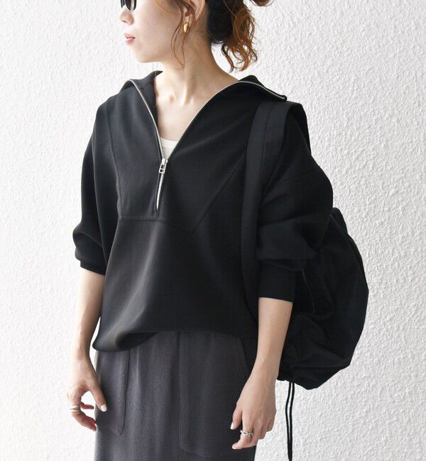 SHIPS any「SHIPS any:〈手洗い可能〉ハーフ ジップ ハイネック プルオーバー」|ニット・セーター|