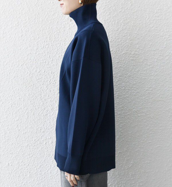 SHIPS any「SHIPS any:〈手洗い可能〉ハーフ ジップ ハイネック プルオーバー」|ニット・セーター|