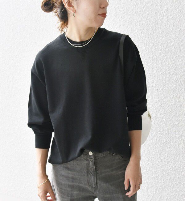 SHIPS any「SHIPS any:〈手洗い可能〉スウェットライク ニット プルオーバー」|ニット・セーター|