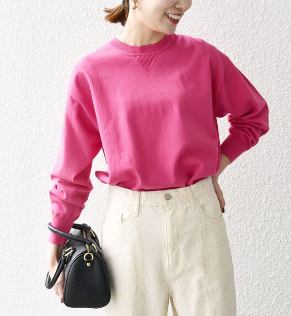 SHIPS any「SHIPS any:〈手洗い可能〉スウェットライク ニット プルオーバー」|ニット・セーター|